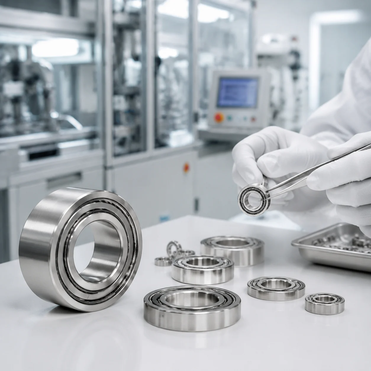 Sterile and sealed JN Bearings for hygienic medical device environments