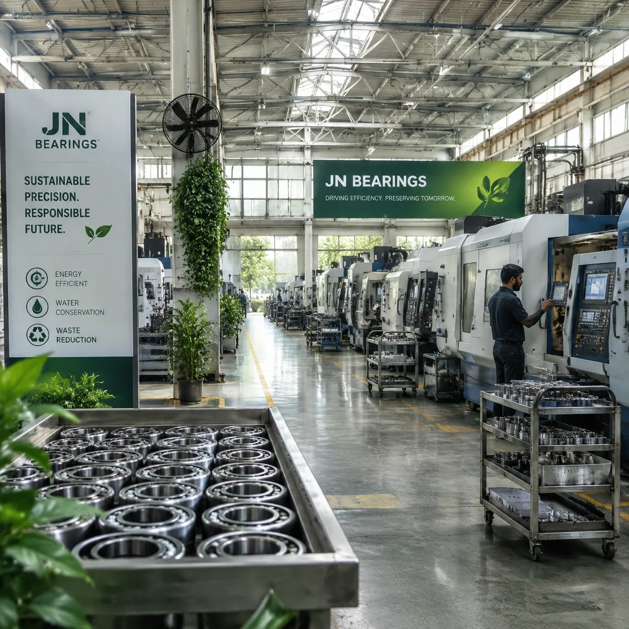 Sustainable manufacturing process overview at JN Bearings