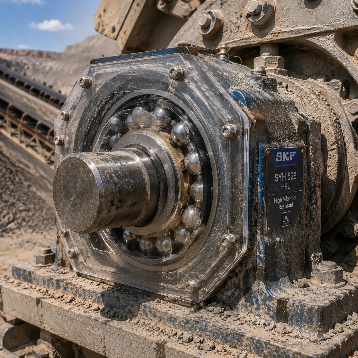 Vibration-resistant ball bearings for industrial machinery