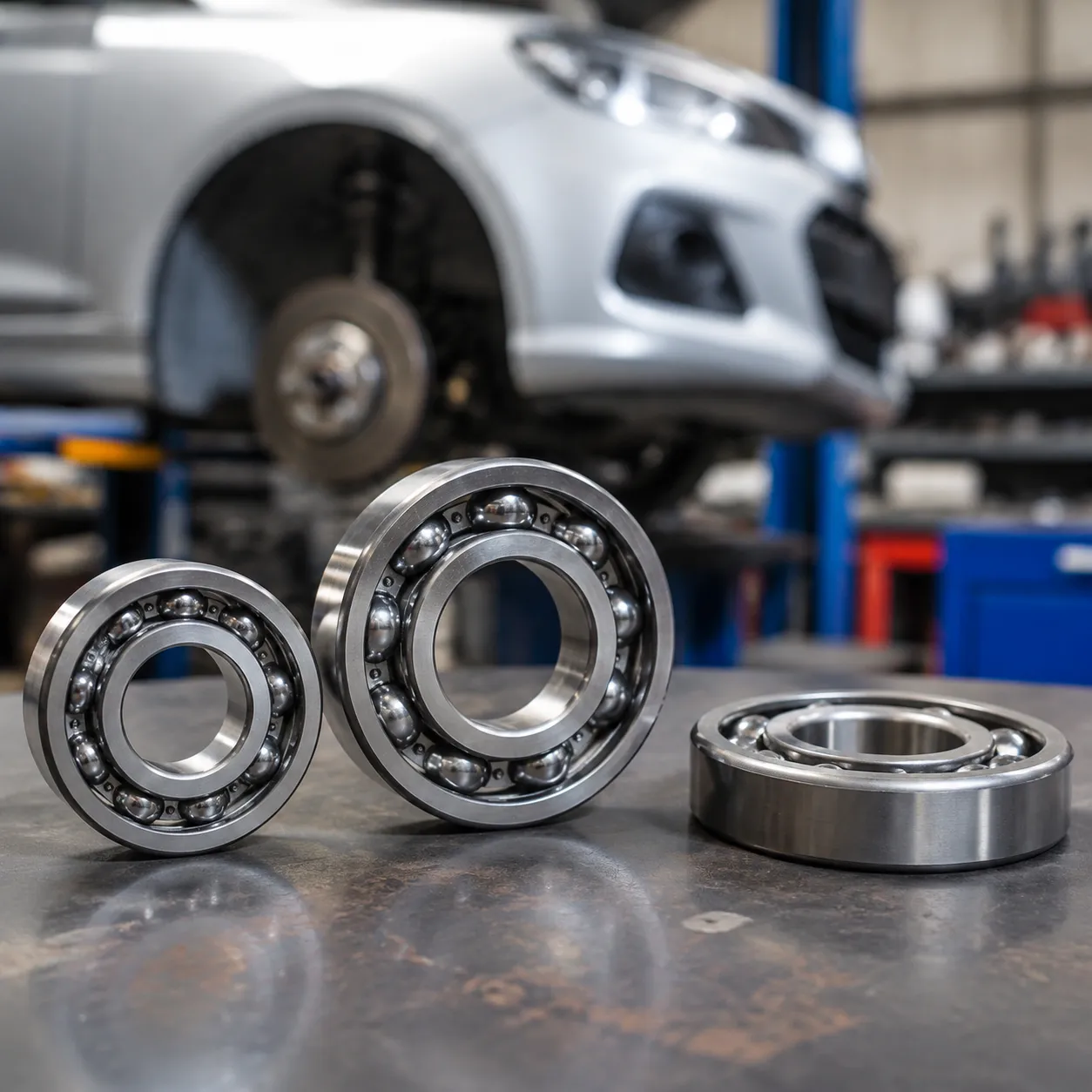 Auto part deep groove ball bearings in modern vehicles