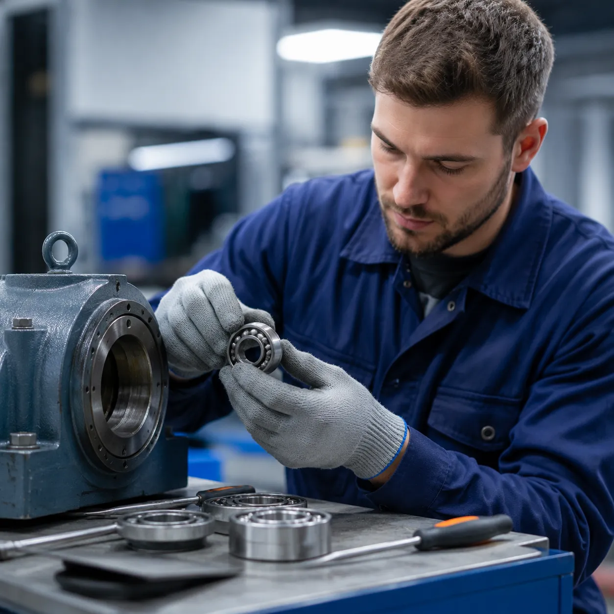 MR128 bearing maintenance and installation