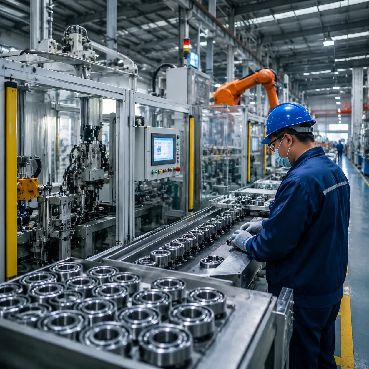 deep groove ball bearings factory production process
