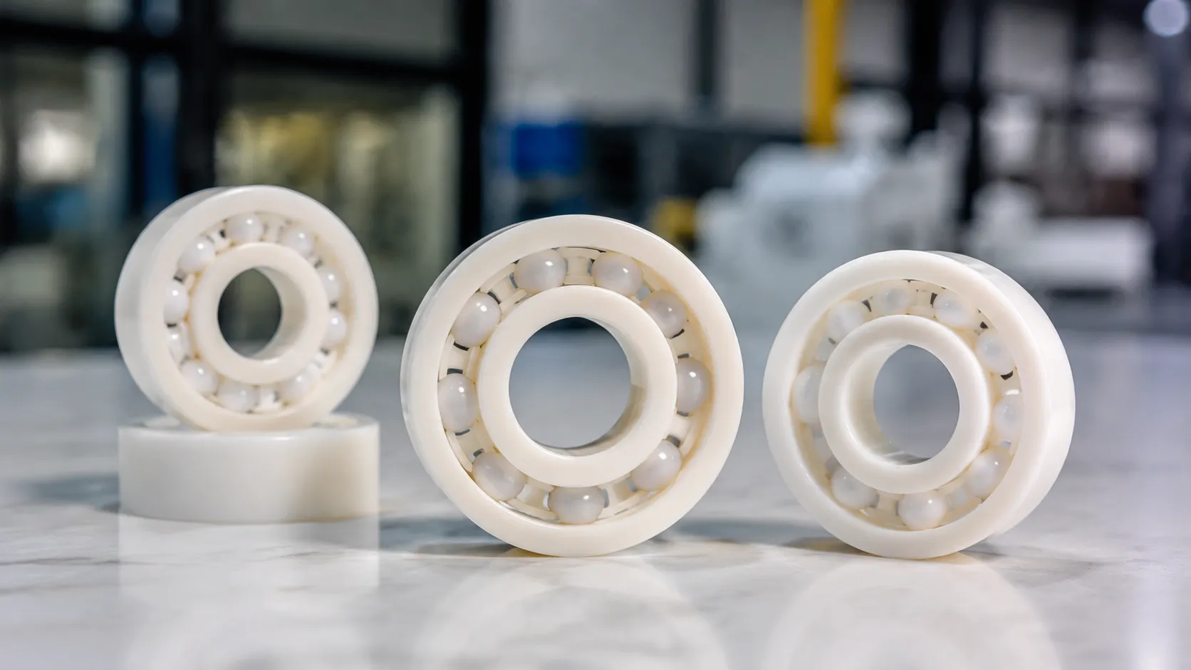 Nylon small deep groove ball bearing structures