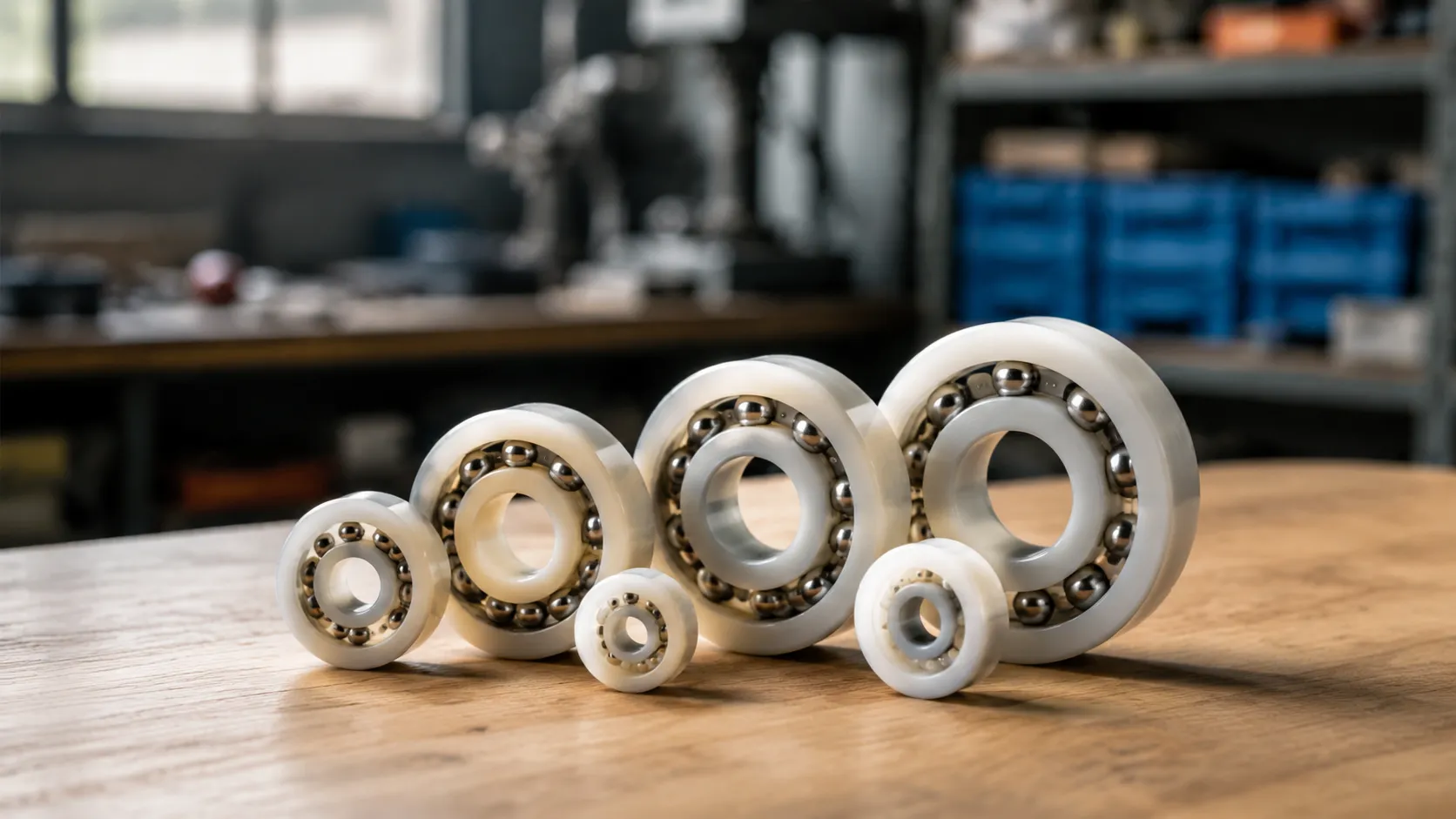 Nylon small deep groove ball bearings