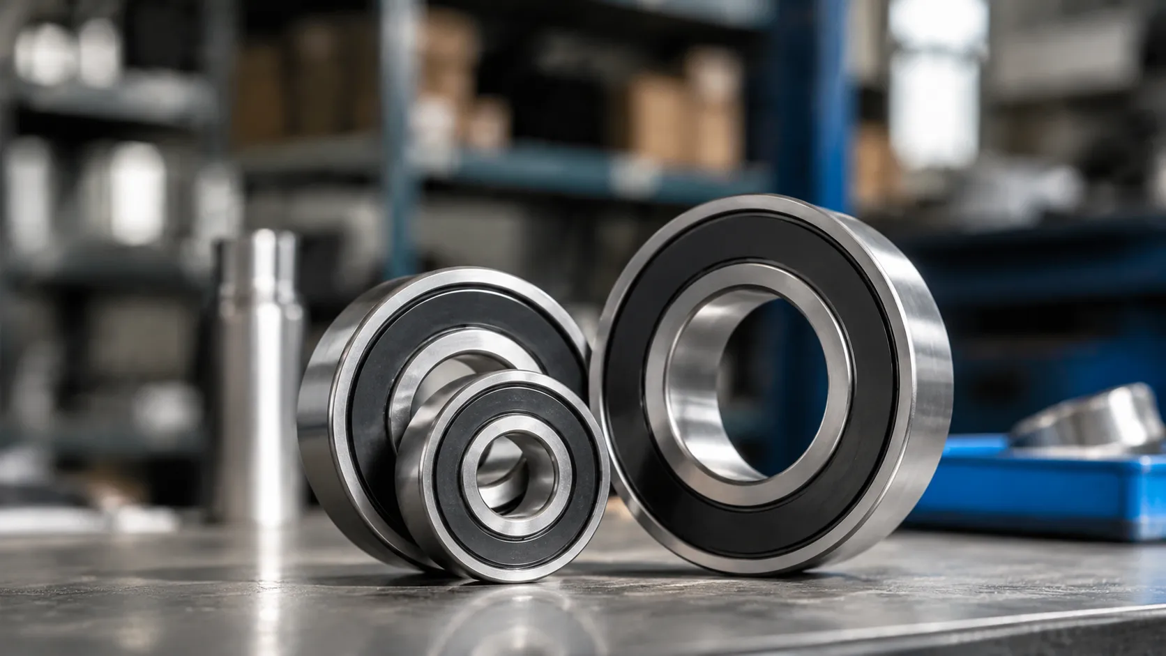 Tapered bore deep groove ball bearings with oil seal