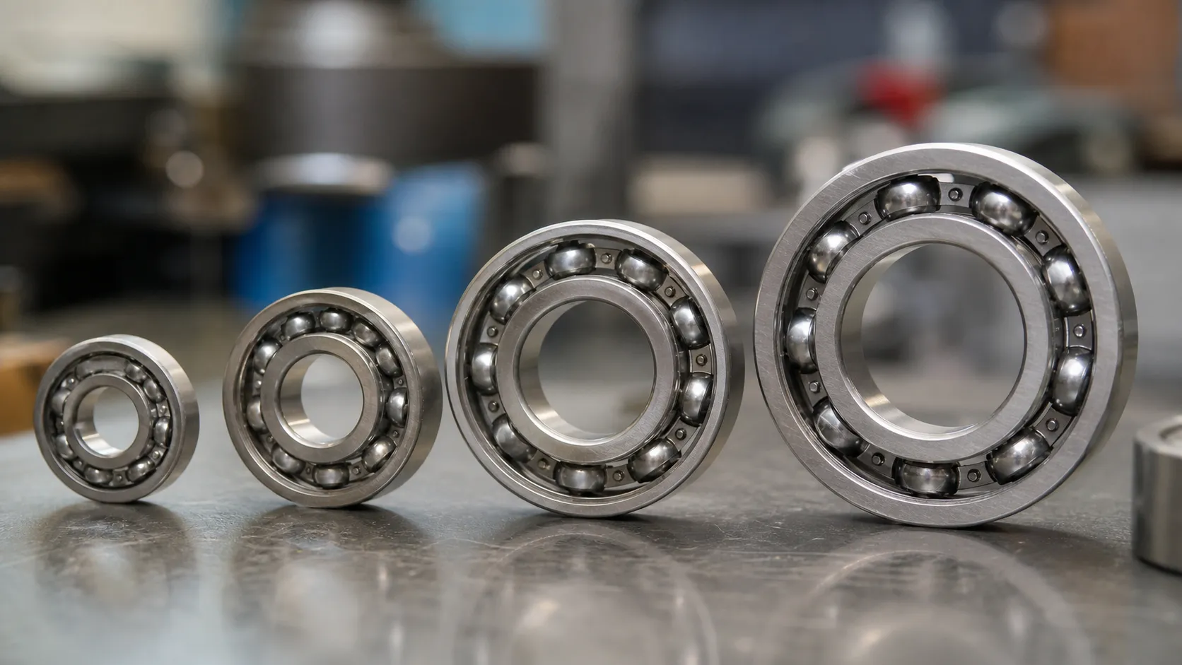 precision steel parts deep groove ball bearings